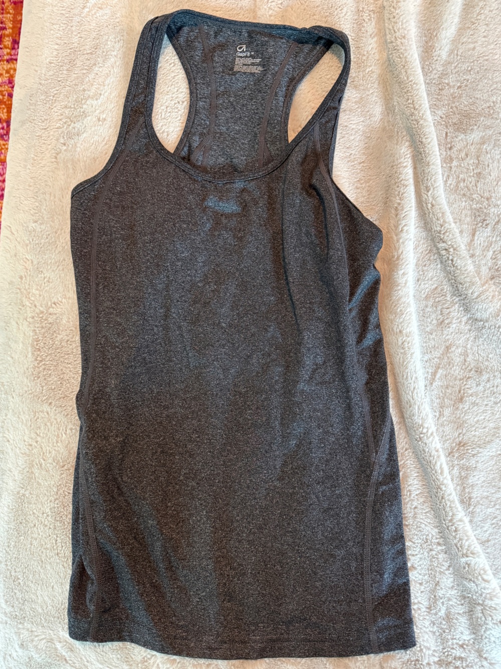GAP Dark Charcoal Racerback Tank Top
